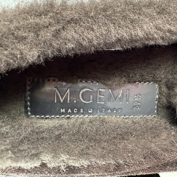 M. Gemini The Cerchio Shearling Slip On Shoes in Gray Size 7.5 or 37 1/2 - Picture 8 of 9